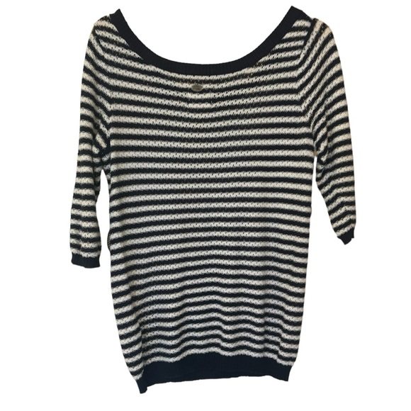 Quicksilver 3/4 Sleeve Stripes Sweater - Picture 10 of 10